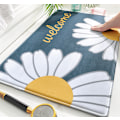 Miniatyrbild 3 av 5: Small Daisy Home Printed Badrumsgolvmatta - Klarblå 50*80cm,