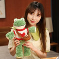 Miniatyrbild 3 av 5: 36 cm Kawaii Plysch Smile Groda Bär Kläder Groda Plyschdockor