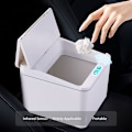 Miniatyrbillede 5 af 5: Smart induktionsspand til opbevaring af biler til kontoraffald (4L hvid (batteriversion))