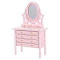 Miniatyrbilde 1 av 4: 2 stk, rosa minikommode mockup dekor