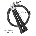 Miniatyrbilde 2 av 5: Hopprep - Speed ​​Rope, justerbar for boxning, resor black