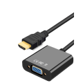 Miniatyrbild 2 av 3: HDMI till VGA HD Adapterkabel med Audio Video Power Connection Converter Lämplig för datorer, stationära datorer, bärbara datorer, PC