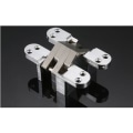 Miniatyrbillede 1 af 5: Zinklegering Skjult Usynligt Hængsel Foldedør Skjult Kryds Skjult Hængsler til Møbler Hardware Foldedør 9