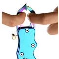 Pikkukuva 4 / 4: Monitoiminen metalliseoskalaohjain, vapakalastus ([Titanium Color] Blue Fish -ohjain)