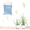 Miniatyrbillede 1 af 3: Automatisk dovne blomstervandingsanordning Potteplantevanding Artefakt Drypper Udsivningspose Drypvandingsanordning Hjem Automatisk rejse (2 2L)