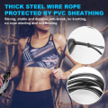 Miniatyrbilde 2 av 3: Jump Rope Digital Counter Justerbar - Speed ​​​​Rope Jumping Rope