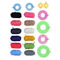 Miniatyrbillede 2 af 8: Pom Pom Maker Sæt: Inkluderer 4 størrelser til nem håndværk med 12 farvet garn - Ideel til DIY-projekter