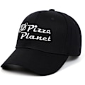 Pikkukuva 2 / 5: Pizza Planet Hattu Lippalakki cap isähattu säädettävä puuvillainen aikuisten urheiluhattu Unisex, musta-1