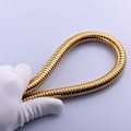 Miniatyrbilde 4 av 5: 1,5 m gylden rustfritt stål anti-twist dusjslange i massiv messing, håndholdt dusjslange i rustfritt stål,