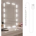 Miniatyrbillede 1 af 5: Led Makeup Spejl Lys Dæmpbar Touch Control Vanity Spejl Lys Lys Badeværelse Spejl Med Usb Kabel Led Strip Lys