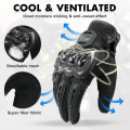 Miniatyrbillede 3 af 5: Handske Motorcykel Mænd Guantes Moto Gant Touch Screen Åndbar Motorcykel Racing Ridning Cykel Beskyttelseshandsker Summer Xinda orange M