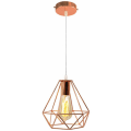 Miniatyrbilde 1 av 5: Metall diamantform anheng lysekrone Moderne E27 taklampe for soverom Stue Bar Rose - Rose Gold
