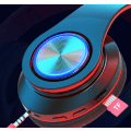 Pikkukuva 2 / 4: Langaton subwoofer taitettava kuulokemikrofoni, valaistu Bluetooth -kuuloke (musta punainen)