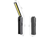 Miniatyrbillede 3 af 5: Genopladeligt Led arbejdslys, Guiseapue arbejdslys 5 tilstande Mekanisk lys Foldbar lommelygte med magnetisk base Inspicer