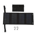 Vikbart 5.5V 20W Monokristallint Solpanel med USB-Port Hög Effektivitet IP65 Vattentät för Utomhuscamping Svart