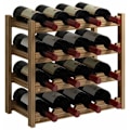 Miniatyrbillede 4 af 4: Vinreol Vandret flaskestativ, 3 etager til 9 flasker Vinflaskestativ i træ Dimensioner 33,5x22,3x28 cm Flaskestativ P