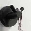 Miniatyrbillede 2 af 5: Hardware til badeværelset knage i rustfrit stål (sort knage-4 stk),
