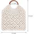 Pikkukuva 2 / 3: Mesh hollow kudottu laukku white