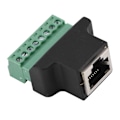 Pikkukuva 7 / 8: RJ45-naarasovitin 8-nastainen ruuviliittimellä DVR:n Ethernet-liitäntää varten