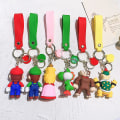 Miniatyrbillede 3 af 5: 30 stilarter Super Mario nøglering Mario Bros Luigi Toad Yoshi Bowser Action Figur Model Pvc tegneserietaske Dukke Vedhæng Legetøj Gaver Høj kvalitet KC4241