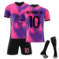 Miniatyrbilde 1 av 2: Fotballsett Fotballdrakt Trenings-T-skjorte nr. 10 Neymar Colorful kids 26(140-150cm)