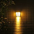 Pikkukuva 4 / 5: Aurinkopuutarhavalo lämmin valo aurinkoseinävalo 6LED ulkopihan puutarhavalo, sisä- ja ulkokäyttöön