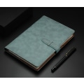 Miniatyrbillede 2 af 3: Kunstlæder dagbog enkelt spænde fortykket a5 notesblok b5 business notesbog (JDDZ088 lysegrøn A5),