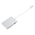 Miniatyrbillede 3 af 5: Kabeladapterkonverter 4 i 1 TypeC til HDMI DVI VGA USB 3.0 Multifunktions bærbar computer