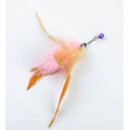Miniatyrbilde 1 av 4: Morsom Cat Rod Wire Feather Erstatning Hode Bite-Sistant Cat Toy Supplies Cat Rod