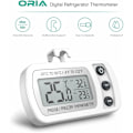 Miniatyrbillede 2 af 5: 0,1 Hvid 20~50℃ Husholdningsfryser Køletermometer Køleskab Vitrineskab Digital Display Vandtæt termometer,