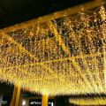 Miniatyrbilde 1 av 5: Julelysgardin, 4x0,6m 96 LED-lys, 8 blinkende moduser, bryllup, fest, hjem, hage, hage, Halloween De