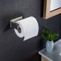 Pikkukuva 2 / 4: WC-paperiteline WC-rullan pidike kylpyhuoneeseen ja keittiöön, ruostumaton teräs, itseliimautuva hopea