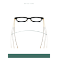 Pikkukuva 4 / 5: Lasikehyksen litteät linssit TR90 Frame Anti Blue Light muotilasit Rice Nail Unisex tasolasit (läpinäkyvä valkoinen C6)