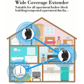 Miniatyrbillede 3 af 5: WiFi Repeater, Kraftig WiFi-forstærker, WiFi Extender N300, WiFi Signal Booster, 1 Ethernet-port, Dækker op til 200㎡, Eas