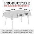 Pikkukuva 2 / 5: Pöytäliinat suorakaidepöytiin, vedenpitävä pöytäliina PVC- cover Vedenpitävä pöytäliina suorakaidepöytiin, 120*170cm (tyylikäs grå 2)