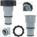 Pikkukuva 3 / 5: Allasletkusovitin A, uima-altaan letkusovitin, halkaisija 38 mm ja 32 mm, allas A-sovitin, letkusovitin pumppuille Letku Con