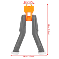 Miniatyrbilde 4 av 5: Kaili/nerf-kompatibelt tilbehør universalt sammenleggbart stativ (svart)