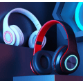 Pikkukuva 4 / 4: Langaton subwoofer taitettava kuulokemikrofoni, valaistu Bluetooth -kuuloke (musta punainen)