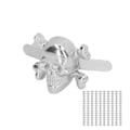 Miniatyrbild 8 av 8: \"150 st Skull Rivets: Fashionabla gotisk stil Vackra Skull Studs för DIY skor, kläder och väskor i silver\"