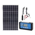 40A Controller Solpanel 30W Polykisel Dubbel USB-laddning Hög konverteringseffektivitet för husbil Båt Flygplan