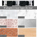 Miniatyrbillede 3 af 5: B2 Bøjleopgradering - 30 cm sort aluminiumsbøjleopbevaringsstativ