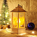 Miniatyrbild 1 av 3: Julprydnader Gamla lampljus En ljus Natt Natt Xmas ornament Ljusstake Lykta dekor One Size, G
