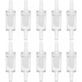 Miniatyrbillede 1 af 5: 10 stk. Akvarieluftpumpe kontraventiler Envejskontraventil Akvariumfisketank Iltluftpumpekontraventil, hvid，Fonepro