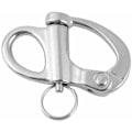 Miniatyrbilde 1 av 5: Karabinkrok med dreieøye Karabinkrok i rustfritt stål Quick release yachtrigg med O-ring
