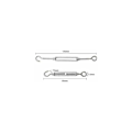 Miniatyrbild 3 av 5: 10-pack M4 krokar och ögon C till O Spänne 304 rostfritt stål Heavy Duty Spänning Wire Rep Hardware Kit för solskydd