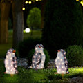 Miniatyrbillede 5 af 5: Christmas Penguin Light 3 Stk 20 Led Vandtæt Varm Gul Have Julelys Indendørs og udendørs indretning