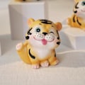 Pikkukuva 1 / 4: 3 kpl Sarjakuva Tiger Animal Shape Funny Expression Doll Keltainen