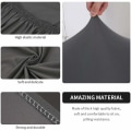 Miniatyrbilde 4 av 5: Hjemmekort All Inclusive Elastisk Sofa Stoltrekk (lys grå)