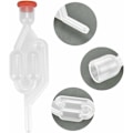 Pikkukuva 3 / 5: Fermentation Bung Plus Stopper Fermentointiputket Muoviset kuplilaitteen käymispakoventtiilit SAS Airlock Bubbler Transpa