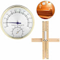 Miniatyrbillede 1 af 5: Sauna termometre Hygrometre og timeglas, 15 minutters timer 2 i 1 saunarum termometer hygrometer,